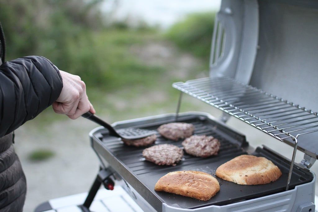 Barbecue during NZ campervan holiday