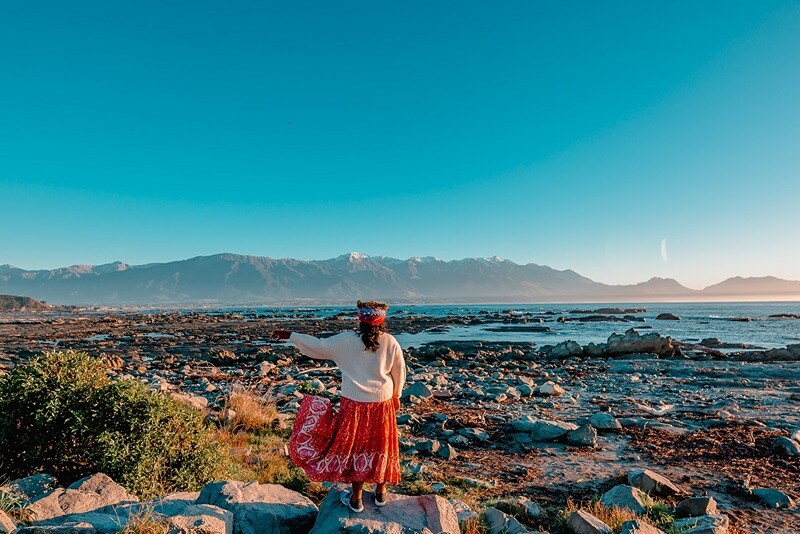 Enjoying the views at Kaikoura, New Zealand