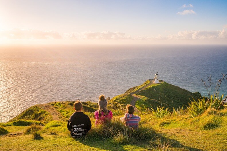 Golden afternoon Cape Reinga