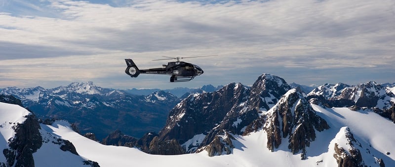 Helicopter ride over Queesntown New Zealand