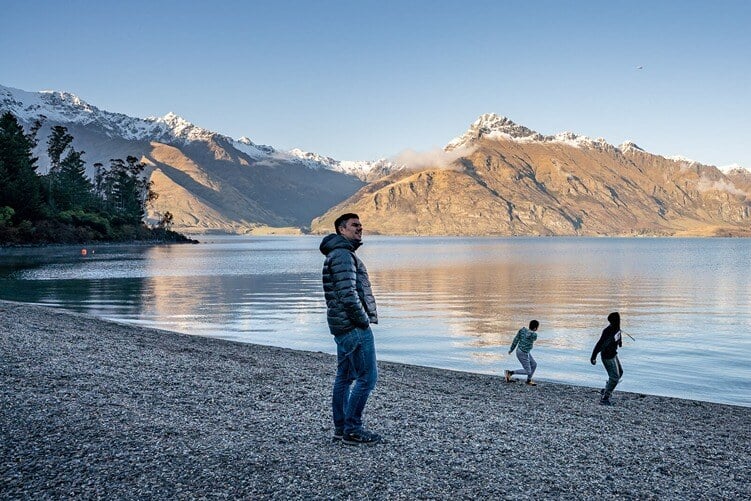 rock-skimming in South Island New Zealand