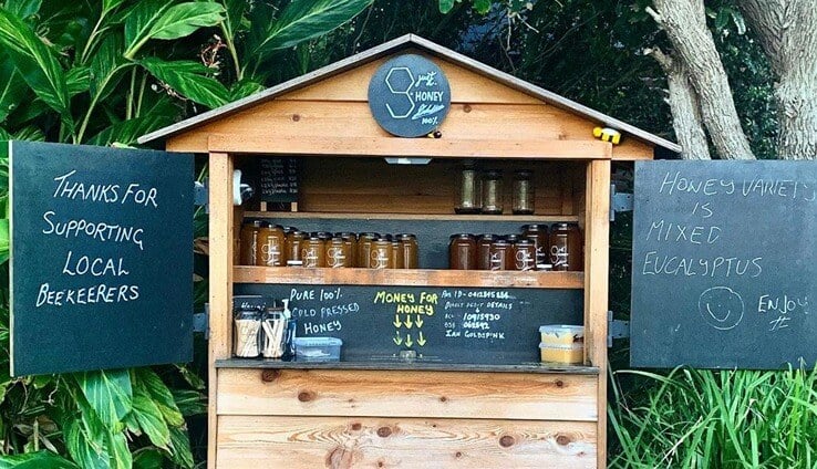 Honesty box roadside stall