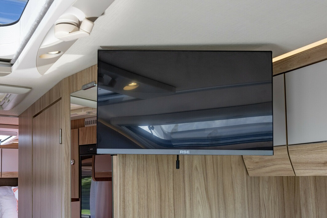 Flat screen TV in a motorhome 