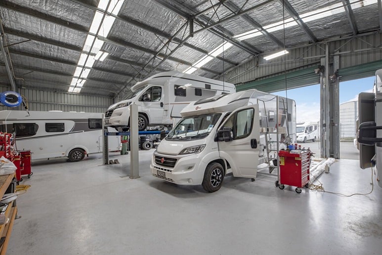 Servicing motorhomes