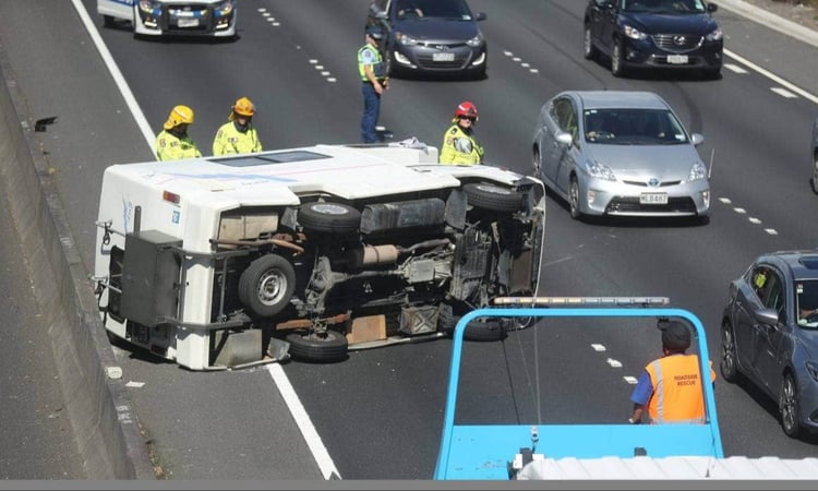 Flipped motorhome