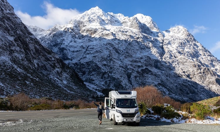 Milford Road snowy mountains CP2