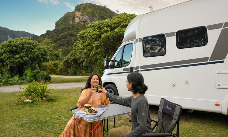 Spicy Portobello Burger - Wilderness camping
