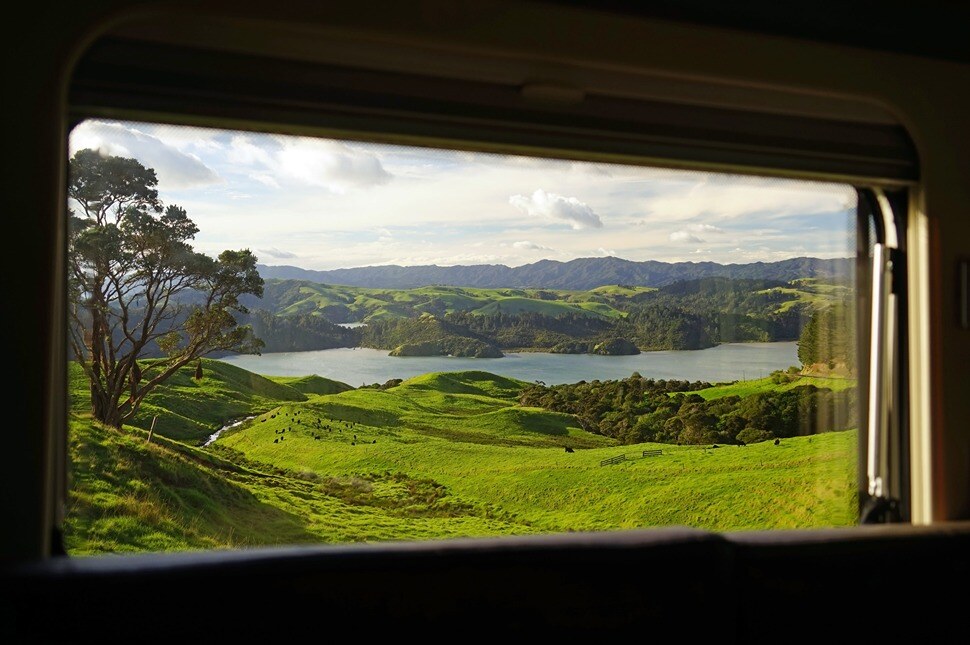 Travelling around Coromandel Peninsula in a motorhome