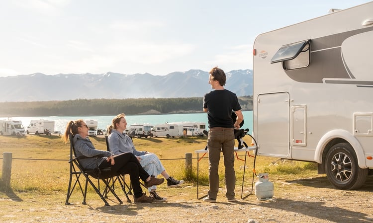 Lake Pukaki - Drew Neilson BBQ camping chairs