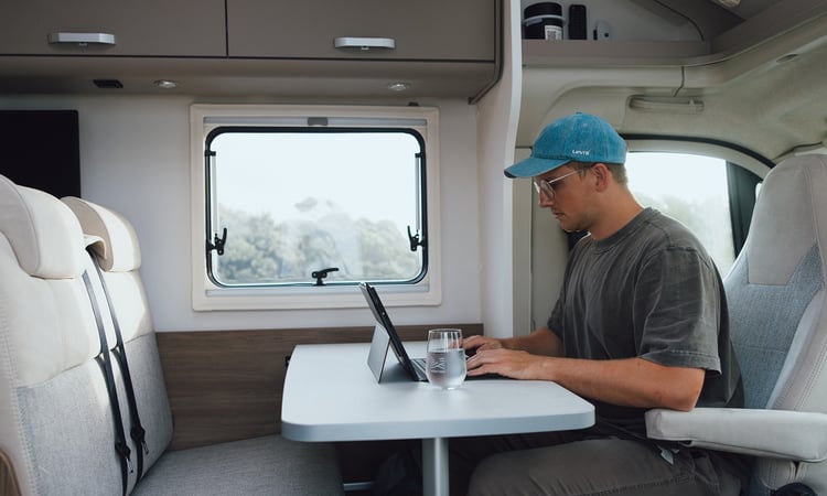 Staying connected in motorhome