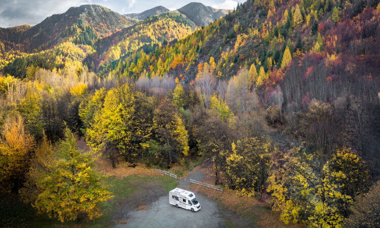 Travelling with a Wilderness Motorhome during autumn season in New Zealand