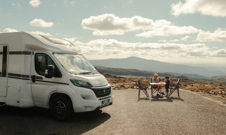 Ben and Jordyn Giesbrecht North Island Feb camping table & chairs