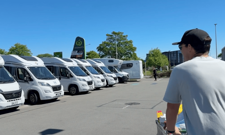 Motorhome parking at Woolworths-1