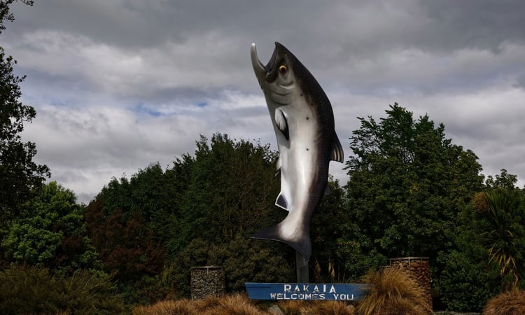 3. Giant Rakaia sculpture