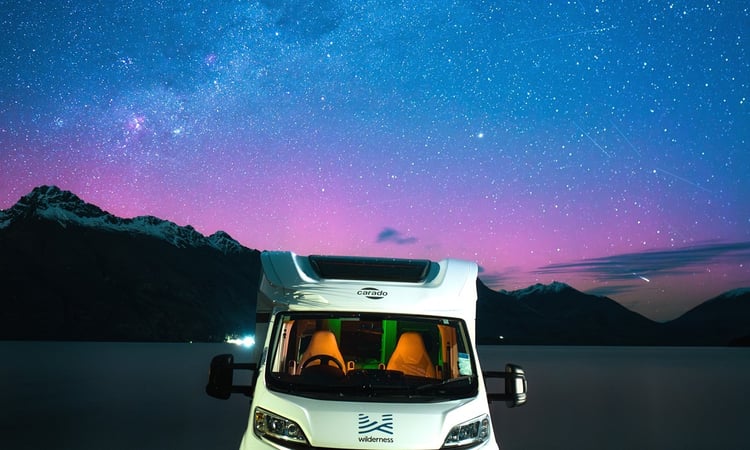 wilderness night sky aurora