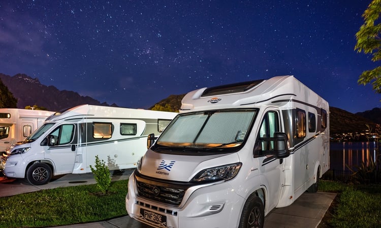 Queenstown Driftaway nhighttime parked