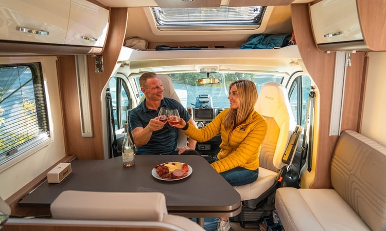 The Suite dining living area