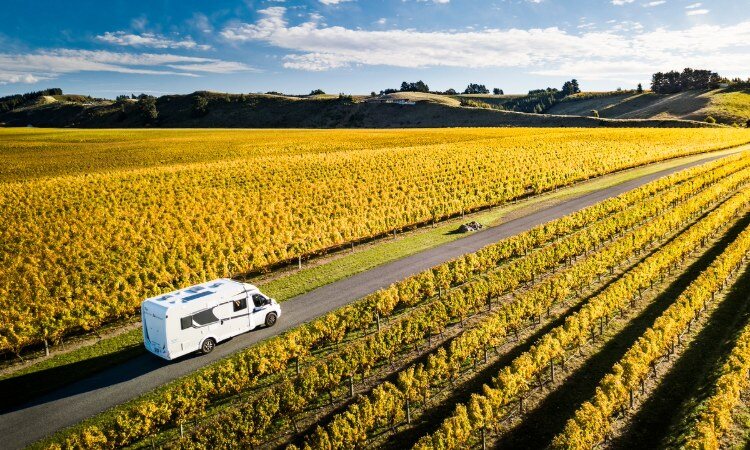A Wilderness motorhome driven in Marlborough region