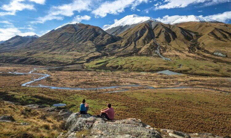Hiking at Mount Sunday, New Zealand