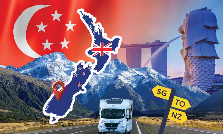 Singapore to NZ motorhome