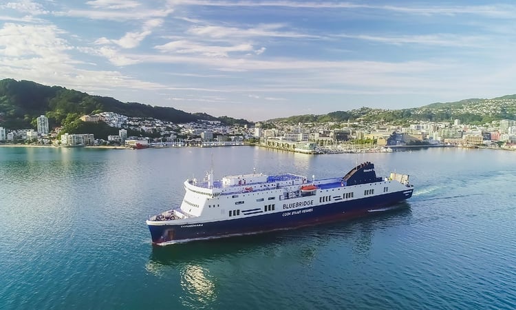 Bluebridge leaving Wellington