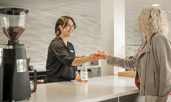 Bluebridge wine handover