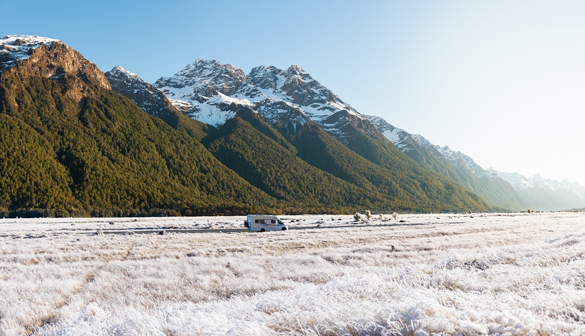 Driving a motorhome to Milford Sound
