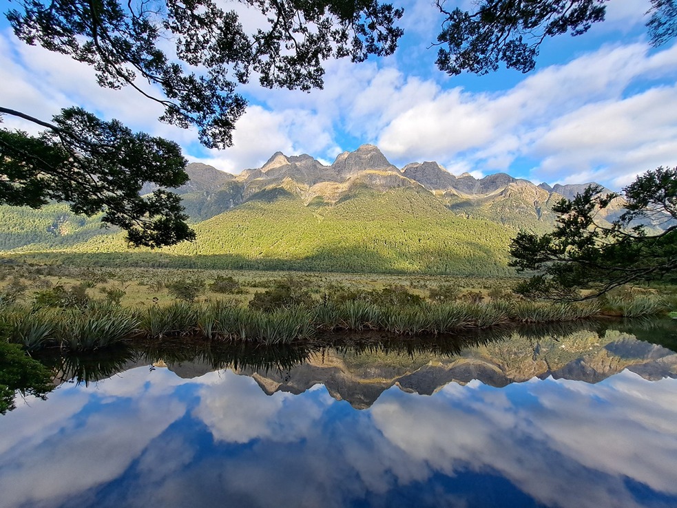 Mirror Lakes, Fiordland, credit to Great South
