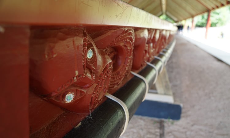 Waka detail Waitangi Treaty grounds