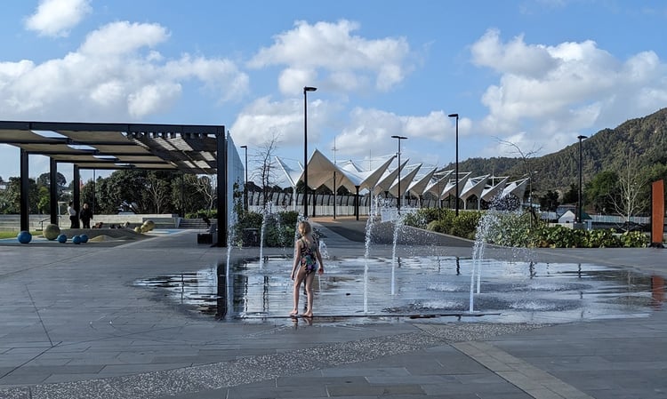 Whangarei Towncentre fountains