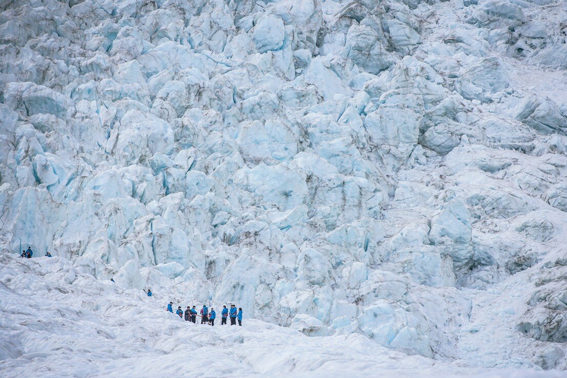 Group at Franz Josef Glacier