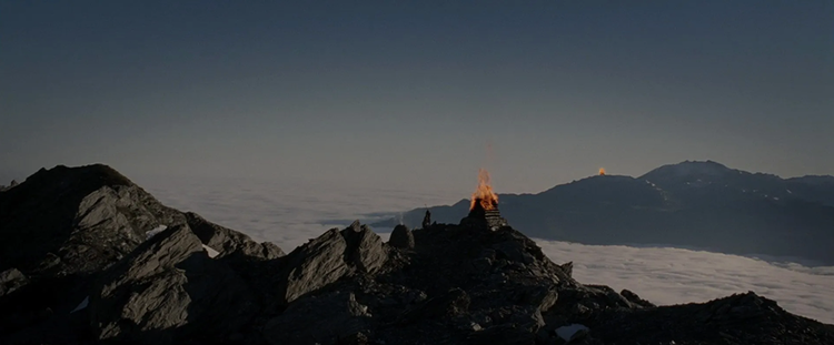 Ered Nimrais — Mount Gunn fire
