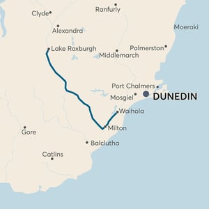 Clutha Gold Trail Map