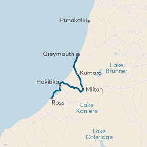West Coast Wilderness Trail Map