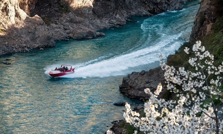 Jetboating in Hanmer Springs, New Zealand