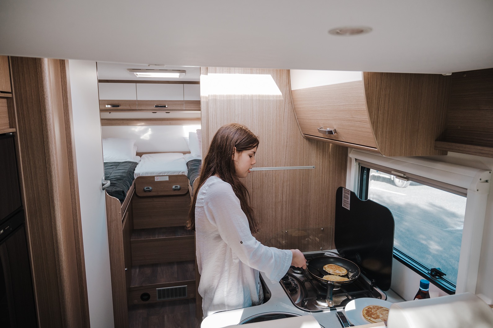 Cooking in a motorhome