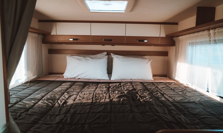 Interior king bed
