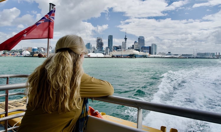 Auckland harbour - start trip
