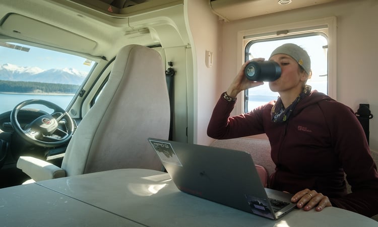 Lake Pukaki - living area laptop