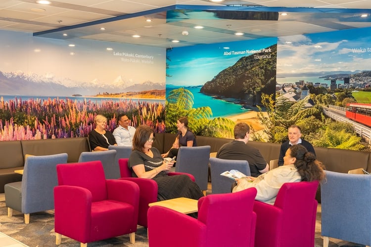 Bluebridge interior seating