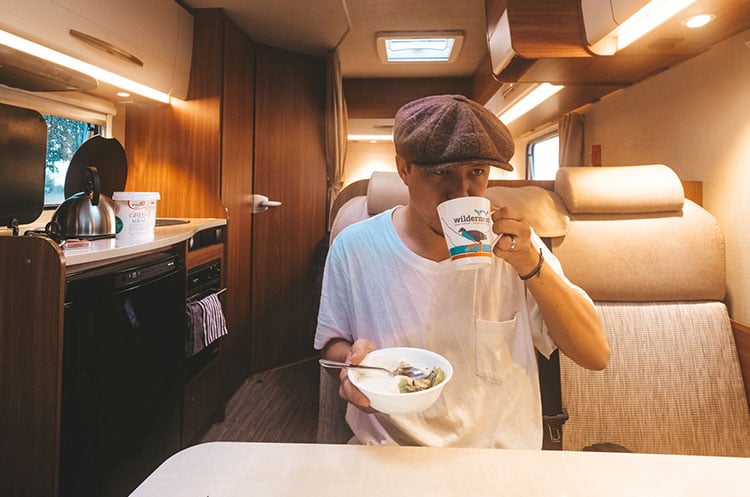 Breakfast-in-a-motorhome