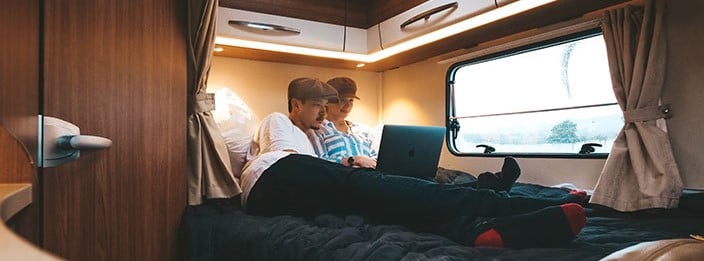 Enjoy-the-comfortable-beds-in-the-Wilderness-motorhomes cropped
