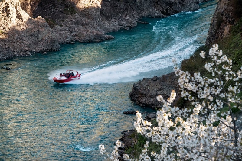 Jetboating in Hanmer Springs New Zealand