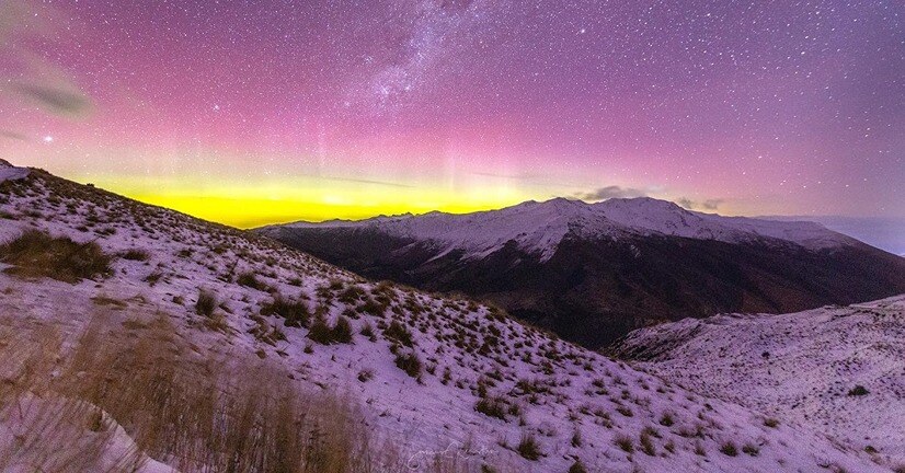 crown range aurora new zealand