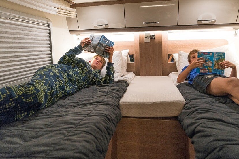 Relaxing in the Alpine 4 Motorhome