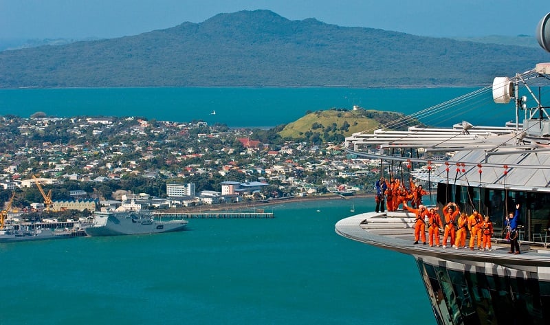 Sky Tower Sky Walk in Auckland New Zealand