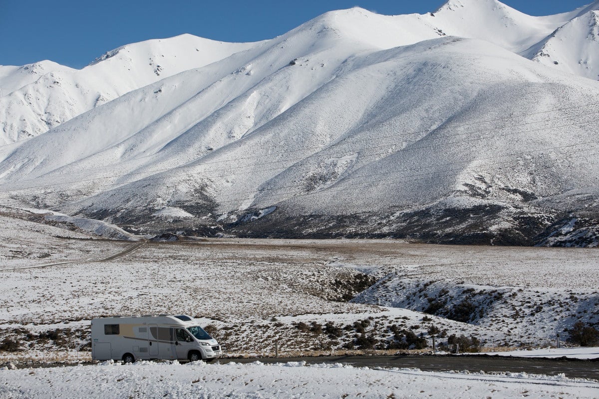 Winter scenery in New Zealand