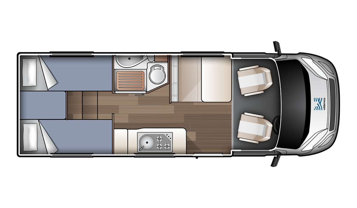 Compact Plus - Small Two Berth Motorhome | Wilderness Motorhomes - Interior #2