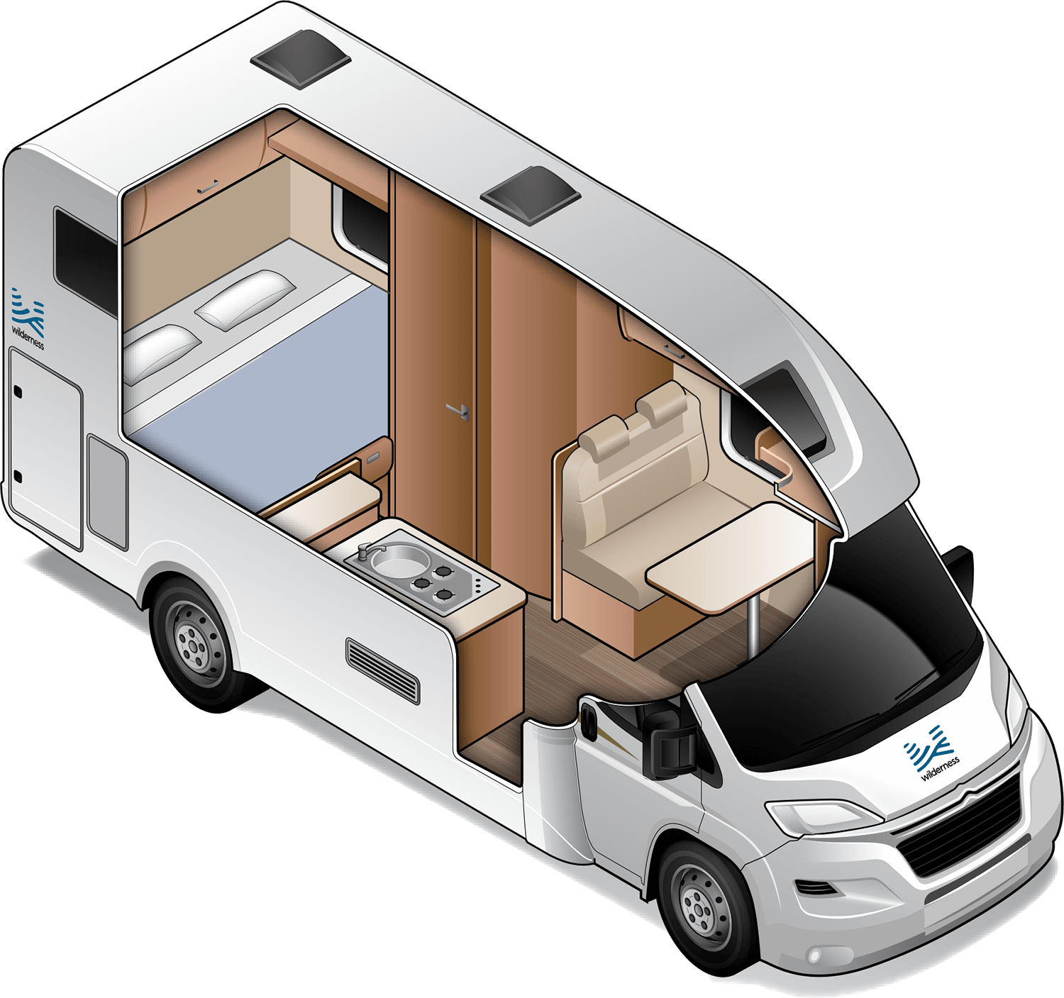 Compact Plus - Small Two Berth Motorhome | Wilderness Motorhomes - Interior #4