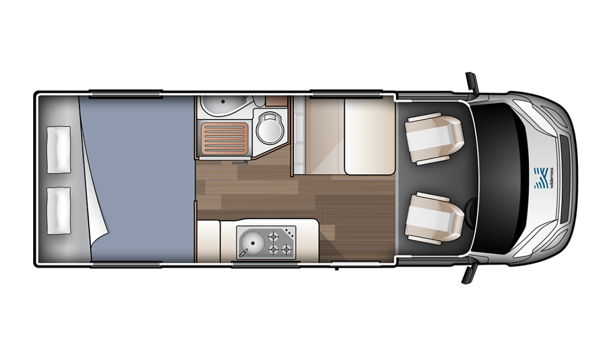 Compact Plus - Small Two Berth Motorhome | Wilderness Motorhomes - Interior #1